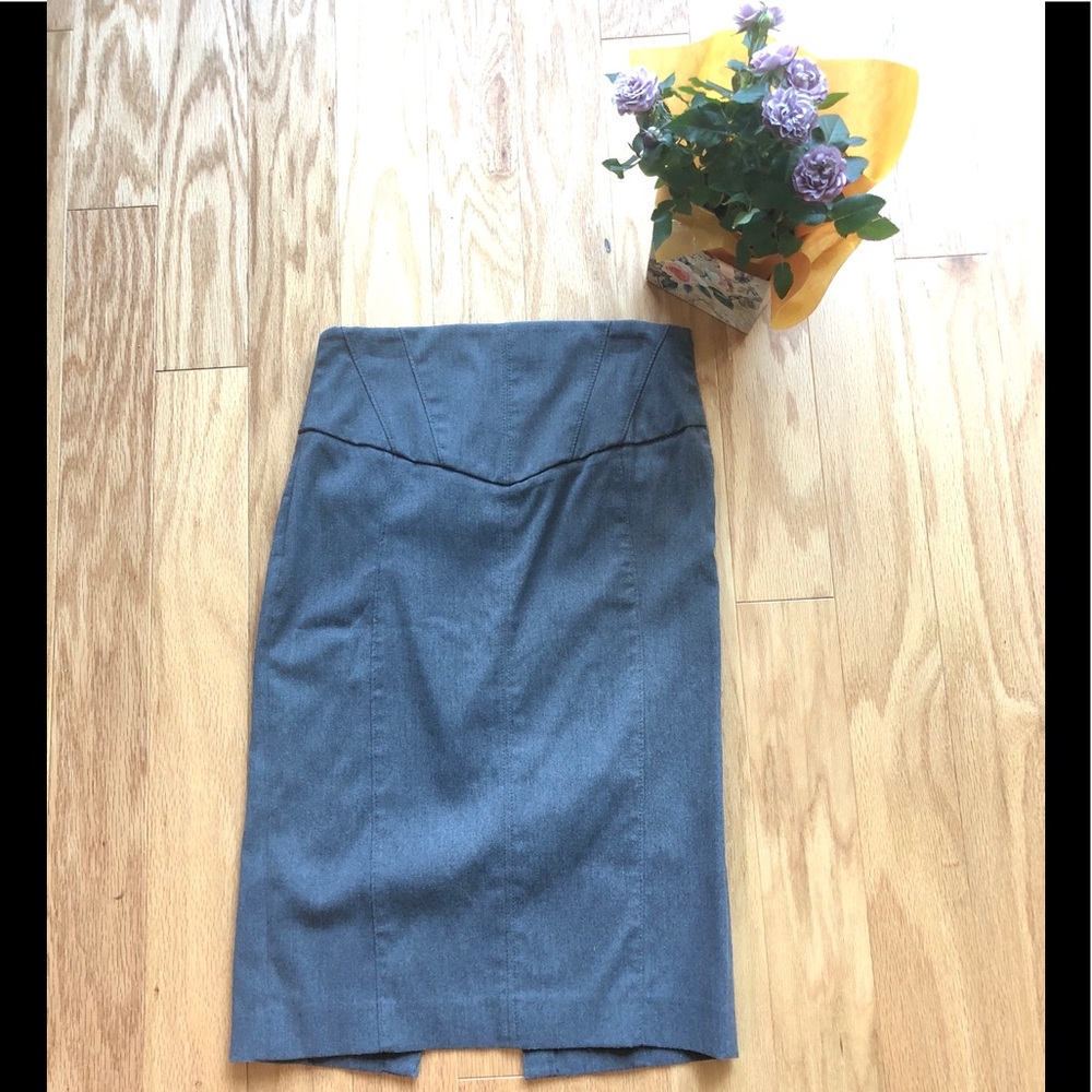 EXPRESS gray pencil skirt